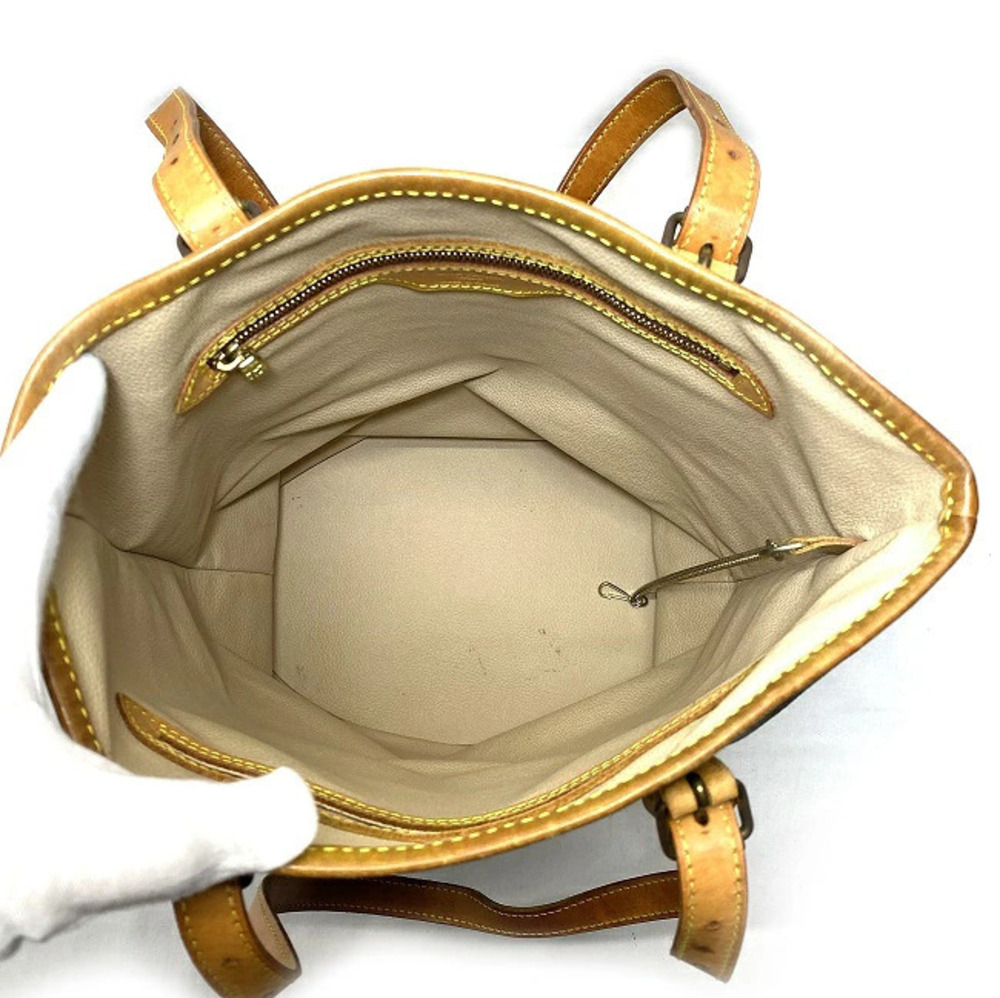Louis Vuitton Brown Pattern Bag Beige Bucket All Handbag LV Tote over - Picture 5 of 10